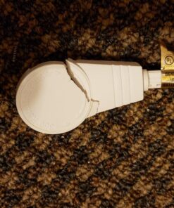 Maximm Cable 3 Ft 360° Rotating Flat Plug Extension Cord/Wire, 16 AWG Multi 3 Outlet Extension Wire, 3 Prong Grounded Wire - White - UL Certified 3 Feet 39 811IHoFudzL