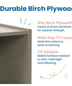 ECR4Kids Double-Sided Mobile Book Display, Classroom Bookshelf, Grey Wash 24 811Ke8LvknL