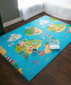 Baby Care Play Mat (Large, Playful - Magical Island) 82'' x 55'' Original One-Piece Reversible Rollable Waterproof Play Mat for Infants, Babies, Toddler, and Kids Large 18 811LKqcYWFL