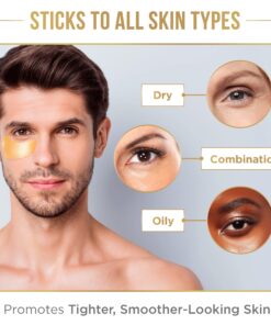 DERMORA Golden Glow Under Eye Patches (20 Pairs Eye Gels) - Rejuvenating Treatment for Dark Circles, Puffy Eyes, Refreshing, Revitalizing, Travel, Wrinkles 20 Count (Pack of 1) 24 811Ldita8EL