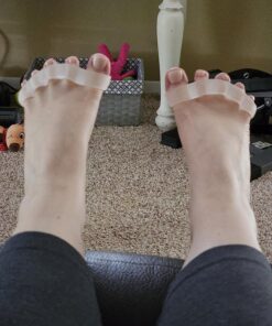 YOGABODY Naturals Toe Spreaders & Separators, Fast Pain Relief from Hammertoe & Bunions, Two Pairs in Stylish Wooden Box, Latex-Free Rubber Toe Stretchers Used for Walking, Running & Yoga Practice 30 811Mt5EUw8L 1