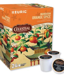 Celestial Seasonings Mandarin Orange Spice Herbal Tea, K-Cup Portion Pack for Keurig K-Cup Brewers, 24-Count 24 Count (Pack of 1) 9 811Nyq9PnBL