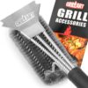 GRILLART Grill Brush and Scraper BBQ Brush for Grill, Safe 18" Stainless Steel Woven Wire 3 in 1 Bristles Grill Cleaning Brush, BR-4516 12 811OQexyJEL