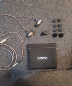 Betron YSM1000 Earphones in Ear Headphones Wired 3.5mm Jack Tangle-Free Cable Case and Noise Isolating Earbuds 35 811OejYzPLL