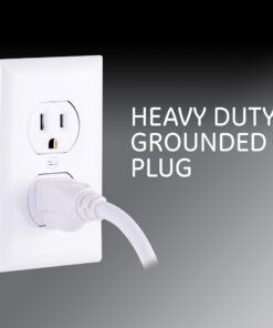 GE 6-Outlet Power Strip 2 Pack, 2 Ft Extension Cord, On/Off Switch, Integrated Circuit Breaker, Heavy Duty, UL Listed, White, 14087 7 811Q2WTc35L