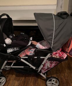 Graco DuoGlider Double Stroller | Lightweight Double Stroller with Tandem Seating, Glacier 85 811Q4auDf4L