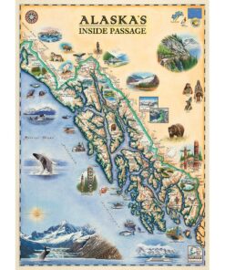 MasterPieces 1000 Piece Jigsaw Puzzle Map For Adults, Family, Or Kids - Alaska's Inside Passage - 19.25"x26.75" 8 811Q5QYQrgL