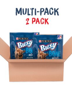 Busy Purina Busy Bone Dog Chew Mini Dog Treats for Small Dogs, (2) 12 ct. Pouches 12 Count (Pack of 2) 13 811QRnn7J8L