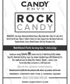 Candy Envy Light Blue and White Rock Candy Crystal Sticks - 24 Indiv. Wrapped - Cotton Candy & Original Sugar Flavored 24 count 27 811SsnaD9vL 2