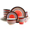 Gibson Home Casa Stella Dinnerware Set, Red, 16-piece 42 811VS9wvrL