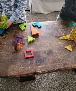 cossy 120Pcs Magnet Tiles Magnetic 3D Building Blocks Set Educational Construction Toys for 3+ Year Kids with Stronger Magnets, Rivets-Fastened, Educational, Recreational, Conventional 120 59 811Vt9Uc4L