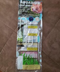 TERA PUMP TRFTCLN Aquarium Gravel Cleaner (BPA Free) Fish Tank Sand Cleaner Aquarium Gravel Cleaner with Long Nozzle & Water Flow Controller, (10-20 Gallon Tank) Large 44 811W6GgP5zL