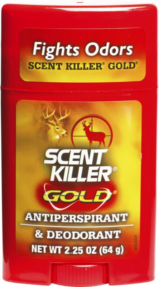 Scent Killer Gold Unscented Deodorant and Antiperspirant for Hunting Scent Control