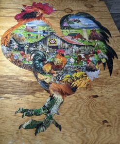 SUNSOUT INC - Rule The Roost - 1000 pc Special Shape Jigsaw Puzzle by Artist: Lori Schory - Finished Size 26.25" x 34.25" - MPN# 95880 26 811XsB66sL