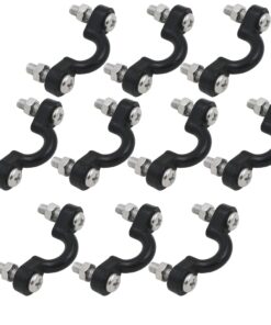 Alternative view of YYST 10 Pcs Nylon Bungee Deck Loops Tie Down Pad Eye for Kayaks, Canoes or Boats with Scrws and Nuts