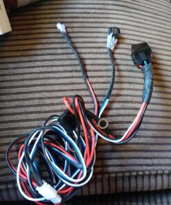 Eyourlife 300W Light Bar Wiring Harness, 12V 40A DT Connector 1 Lead Harness, Relay Relay Blade Fuse Wiring Harness Kit for Off Road LED Light Bar with On Off Power Switch 10ft 34 811YbwjuT7L