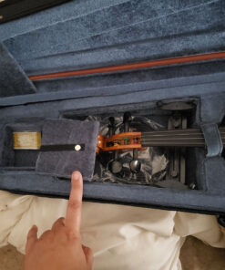 Cecilio 4/4 CVNAE-330 Ebony Fitted Acoustic/Electric Violin in Antique Varnish (Full Size) 18 811ZIg7 Q0L