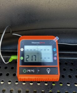 ThermoPro TP829 Wireless LCD Meat Thermometer for Grilling and Smoking, 1000FT Grill Thermometer for Outside Grill with 4 Meat Probes, BBQ Thermometer for Smoker Oven Cooking Beef Turkey Four Probes 49 811ZWtuwUL