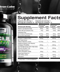 Alternative view of Iron Labs Nutrition: Cycle Support Plus NAC (N-Acetyl-L-Cysteine) - On Cycle Support Supplements for Men - with N Acetyl L Cysteine, Milk Thistle, Hawthorne Berry and More (120 Capsules) 120 Count (Pack of 1)