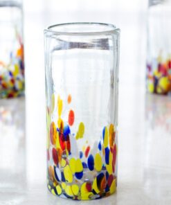 Novica Colorful Handblown Glass Highball Cocktail (Set of 6) 15 811a37QxiqL