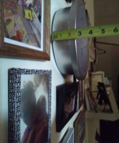 Clock Safe:10-Inch Battery-Operated Analog Clock with Hidden Wall Safe for Jewelry, Cash, Valuables, and More by Trademark Home (Silver) 37 811aIYQGaL