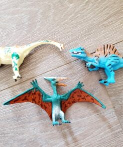 JOYIN Kids Dinosaur Toy, 18 Pcs 6" to 9" Realistic Dinosaur Figures with Movable Jaws Including T-Rex, Triceratops, Velociraptor, Etc, Kids Dinosaur Educational Toys, Christmas Birthday Gifts for Kid 50 811akm6DwKL