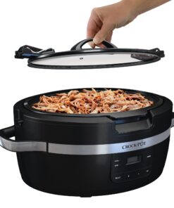 Alternative view of Crockpot Thermoshield Easy Carry Handles |6 Quart Manual Slow Cooker, Black
