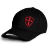 Dion Wear Baseball Cap Men Women - Crusader Hat Large-X-Large Black / Red 18 811b6DlzaeL