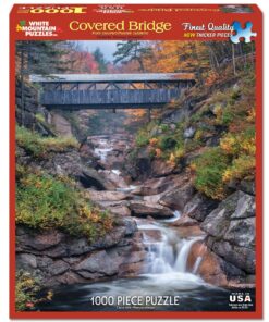 Alternative view of White Mountain Puzzles Covered Bridges, 1000 Piece Jigsaw Puzzle