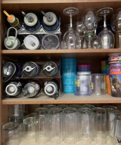 mDesign Plastic Free-Standing Stackable 3 Bottle Storage Holder Rack - Water, Wine, and Drink Organizer Shelf for Kitchen Countertop, Cabinet, Pantry, Fridge, Freezer, 4 Pack - Clear Pack of 4 42 811dKsPQz4L