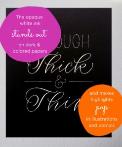 SAKURA Gelly Roll Gel Pens - Medium Point Ink Pen for Journaling, Art, or Drawing - Classic White Ink - 6 Pack 6 Count (Pack of 1) Medium Tip 24 811eEsQFL