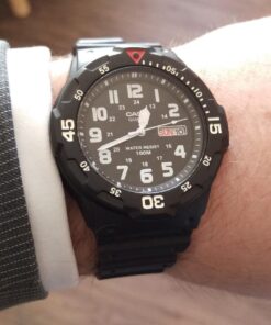 Casio EAW-MRW-200H-1BV Men's MRW200H-1BV Black Resin Dive Watch 34 811eQBPDeeL