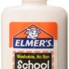 Elmer's Washable School Glue 4 Fl Oz/118 Ml (Pack of 12) (D132) (E304-12PK) 18 811eTbLbECL