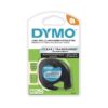DYMO - DYM16952 Authentic LetraTag Labeling Tape for LetraTag Label Makers, Black Print on Clear pastic Tape, 1/2'' W x 13' L, 1 roll (16952) 156 in. X 1/2 in. 15 811enbQL