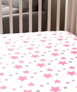 My Tiny Tot Baby Crib Sheets Boy or Girl (2 Pack) – Organic Cotton Fitted Crib Sheet Set for Baby Crib Mattress – Extra Soft, Premium Baby Nursery Bedding – Pink 13 811etAutRRL