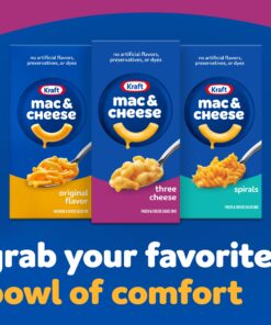 Kraft Three Cheese Macaroni & Cheese Dinner with Mini-Shell Pasta (7.25 oz Box) 20 811f2mBAKcL
