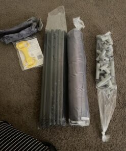 TODALE Baby Playpen for Toddler, Large Baby Playard, Indoor & Outdoor Kids Activity Center with Anti-Slip Base, Sturdy Safety Play Yard with Soft Breathable Mesh, Playpen for Babies(Gray,50”×50”) 50x50x27 Inch (Pack of 1) Grey 52 811f6IKMcL