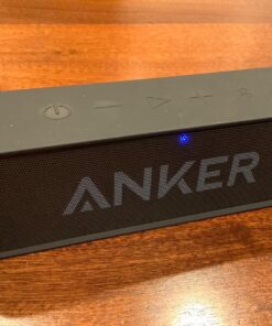 Upgraded, Anker Soundcore Bluetooth Speaker with IPX5 Waterproof, Stereo Sound, 24H Playtime, Portable Wireless Speaker for iPhone, Samsung and More Black 35 811fhro7fSL