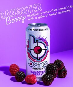Bang Energy Bangster Berry, Sugar-Free Energy Drink, 16-Ounce (Pack of 12) 16 Fl Oz (Pack of 12) 11 811fm7wIoL