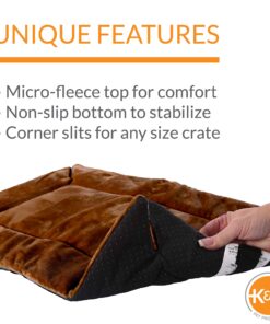 K&H Pet Products Self-Warming Crate Pad, Warming Dog Crate Bed, Machine Washable Dog Crate Mat, Mocha X-Small 14 x 22 Inches 22.0"L x 14.0"W x 1.0"Th 31 811jvUc8a0L 3