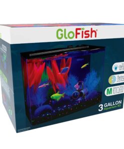 GloFish Aquarium Fish Tank Kits, Includes Fish Tank Decorations and LED Lighting, Tetra Filter and Water Conditioner 5-gallon crescent kit 22 811kaPHxhPL