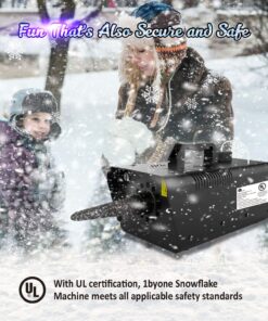 1byone 650W Snow Machine Wired Remote Control Great Machine for Kids, Parties, Parades 27 811kkLDC1L