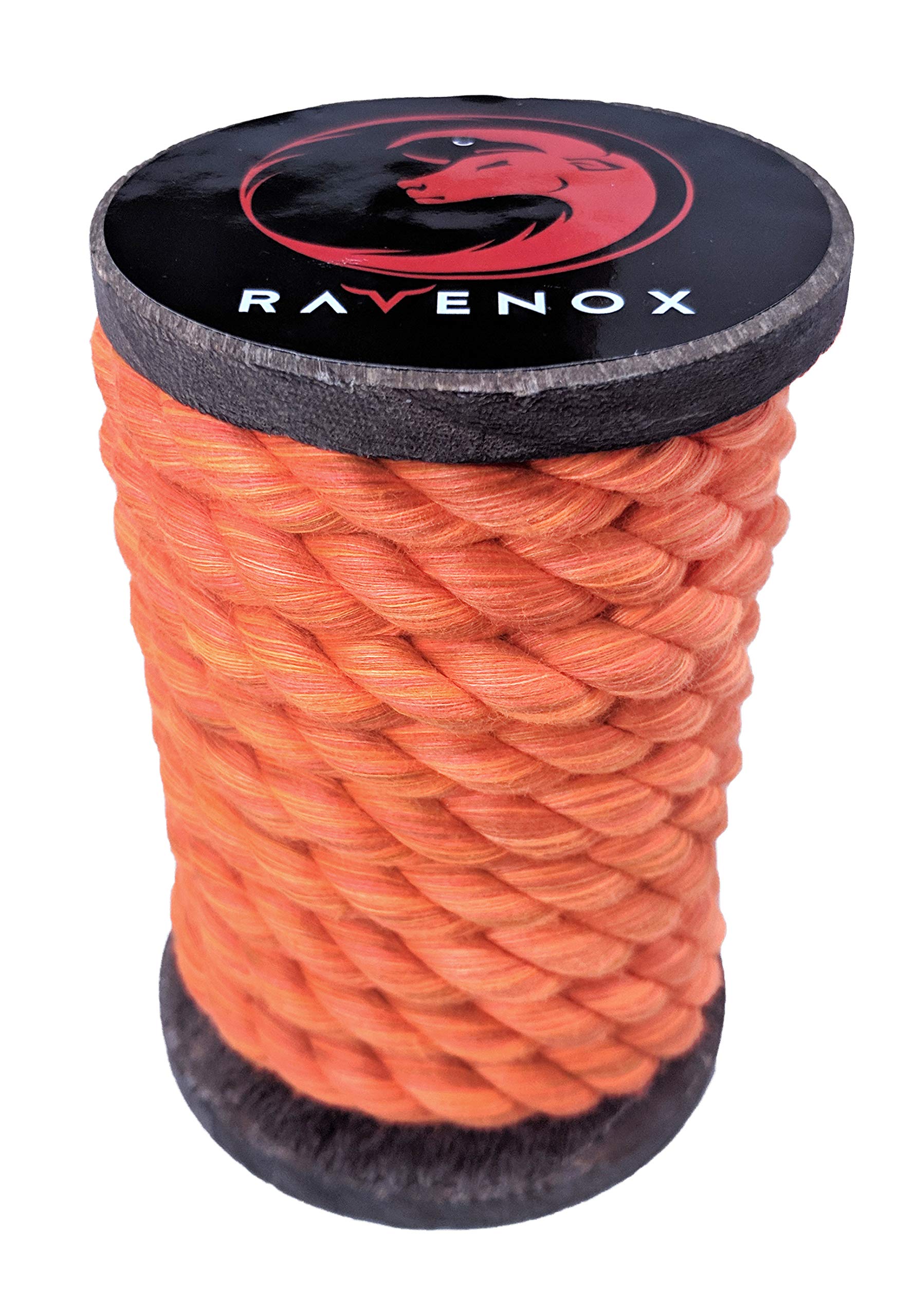 Ravenox Natural Twisted Cotton Rope | Made in The USA | Strong Triple-Strand Cordage for Sports, Décor, Pet Toys, Crafts, Macramé & Indoor Outdoor Use| by The Foot & Diameter (Multiple Color) Orange 1/8 Inch x 3000 Feet 4 Ravenox Natural Twisted Cotton Rope | Made in The USA | Strong Triple-Strand Cordage for Sports, Décor, Pet Toys, Crafts, Macramé & Indoor Outdoor Use| by The Foot & Diameter (Multiple Color) Orange 1/8 Inch x 3000 Feet - Image 4