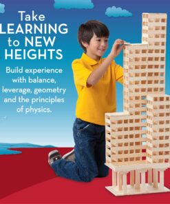 MindWare KEVA Structures 400 Plank Wooden Building Blocks Set - Includes 400 Pine KEVA Planks, Canvas Storage Bag and Full-Color Idea Book 11 811kxch6oqL