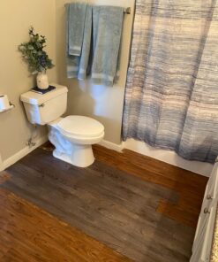 Tivoli II Self Adhesive Vinyl Floor Planks, 10 Pack - 6" x 36", Silver Spruce - Peel & Stick, DIY Flooring - Natural Wood Grain Feel for Kitchen, Dining Room & Bedrooms by Achim Home Decor Wood look 10 Planks 51 811oQc6anHL