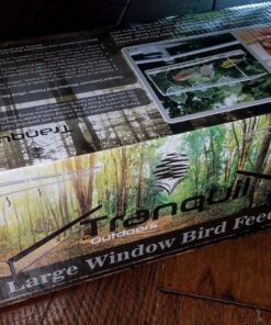 Tranquil Outdoors Large Acrylic Window Bird Feeder: Strong Removable Suction Cup Mounted Outdoor Bird House Feeder, Clear Birdfeeders for Large & Small Birds. Best See Thru Feeder for Bird Watching 71 811qDWPnZvL