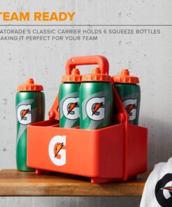 Gatorade 6ct Squeeze Bottle Carrier, Team Equipment, Bottle Caddy, Bottle Holder, Bottles Not Included, Orange 12 811r2eFKbxL