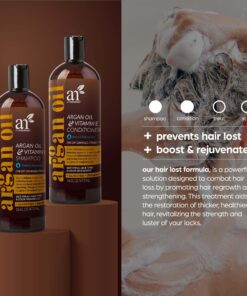artnaturals Moroccan Argan Oil Hair Loss Shampoo & Conditioner Set - (2 x 16 Fl Oz / 473ml) - Sulfate Free Hair Regrowth - Treatment for Hair Loss, Thinning Hair & Hair Growth, Men & Women 16 Fl Oz (Pack of 2) 17 811rgtCFfRL 1