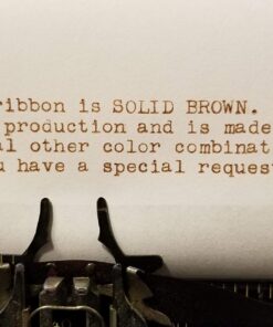 Universal Typewriter Ribbons - Custom Color Twin Spool Typewriter Ribbons (Solid Brown)