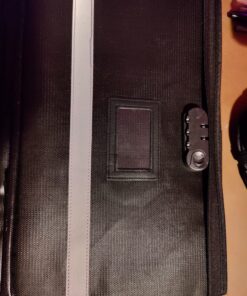 EXLIFBAG File Organizer, Fireproof File Box with Lids, Important Document Organizer Box with Lock, Portable File Folder Organizer with Handle Black 1 Layer 72 811t7MXXYgL